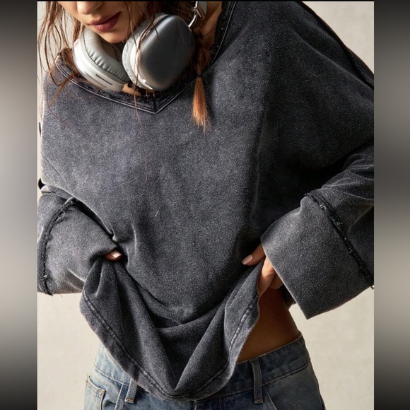 Boho cotton long sleeve blouse - Picture 2 of 8